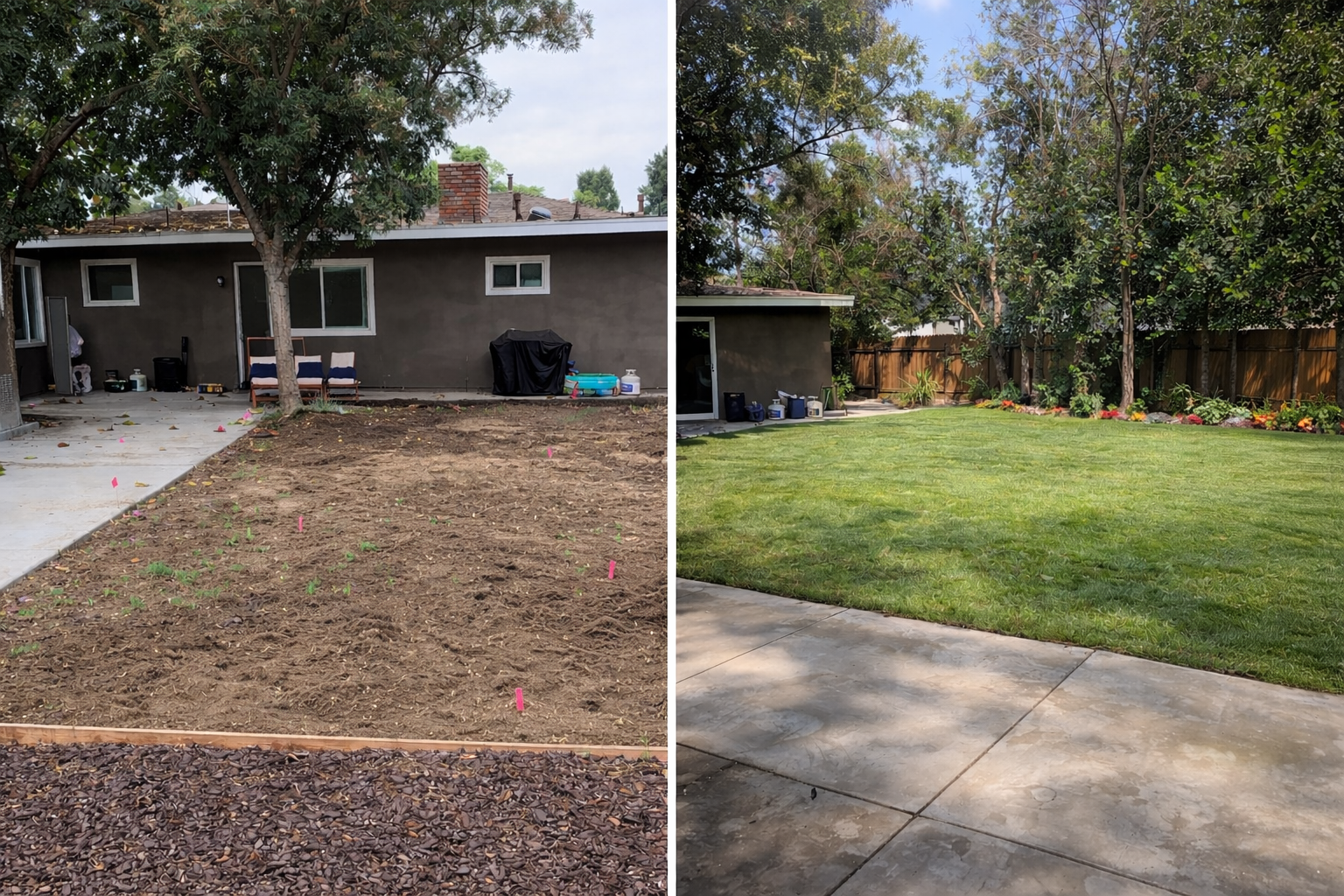 Before and after - garden transformation